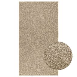 Berkfield Home Rug ZIZUR Beige 80x150 cm Jute Look Indoor & Outdoor - Size: Medium - thumbnail 2