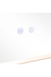 Living and Home Frameless Anti-Fog Dimmable LED Wall Mirror in Metallics - thumbnail 5