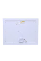 Living and Home Frameless Anti-Fog Dimmable LED Wall Mirror in Metallics - thumbnail 4
