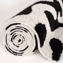 THE RUGS Joli Abstract Pattern Soft & Dense Pile Living Room & Bedroom Rug in Black - Size: 80 cm x 150 cm - thumbnail 7