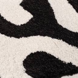 THE RUGS Joli Abstract Pattern Soft & Dense Pile Living Room & Bedroom Rug in Black - Size: 80 cm x 150 cm - thumbnail 6