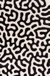 THE RUGS Joli Abstract Pattern Soft & Dense Pile Living Room & Bedroom Rug in Black - Size: 80 cm x 150 cm - thumbnail 2