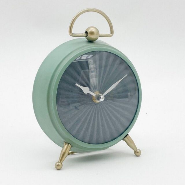 Minster Table Clock - L5 x W19 x H22 cm - Sea Green - Size: 1 Pack - image 1