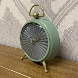 Minster Table Clock - L5 x W19 x H22 cm - Sea Green - Size: 1 Pack - thumbnail 2