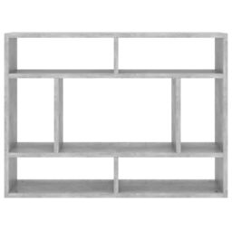 Berkfield Home Wall Shelf Concrete Grey 75x16x55 cm Engineered Wood - Size: 75 x 16 x 55 cm - thumbnail 4