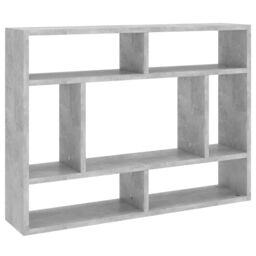 Berkfield Home Wall Shelf Concrete Grey 75x16x55 cm Engineered Wood - Size: 75 x 16 x 55 cm - thumbnail 2