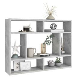 Berkfield Home Wall Shelf Concrete Grey 75x16x55 cm Engineered Wood - Size: 75 x 16 x 55 cm - thumbnail 3