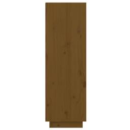 Berkfield Home Shoe Cabinet Honey Brown 60x34x105 cm Solid Wood Pine - Size: 60 x 34 x 105 cm - thumbnail 7