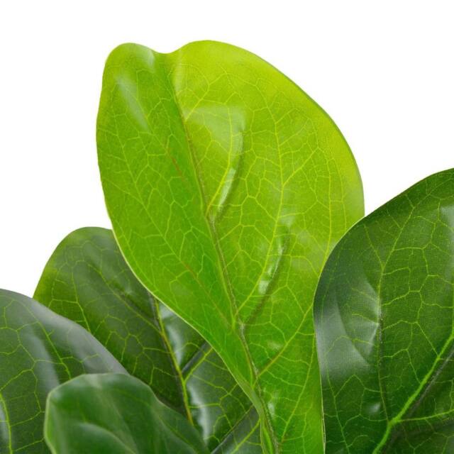 Berkfield Home Artificial Plant Fiddle Leaves with Pot Green 90 cm - image 1