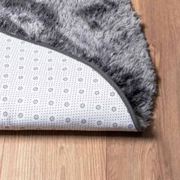 Berkfield Home Shaggy Rug High Pile NAVARRA Dark Grey 160x160 cm Polyester - Size: Medium - thumbnail 6