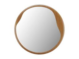 Vente-unique Round Rubberwood Mirror - D60 Cm - Natural - FUJIAN in Light Oak - thumbnail 4