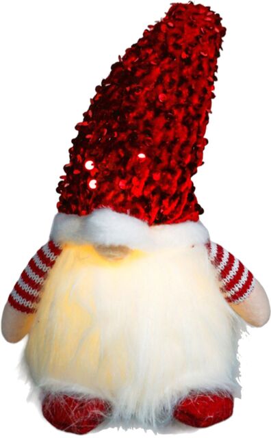Netagon Battery Operated Light Up Glitter Gonk- Red in White - image 1