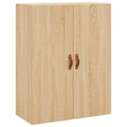 Berkfield Home Wall Mounted Cabinet Sonoma Oak 69.5x34x90 cm in Light Tan - thumbnail 1