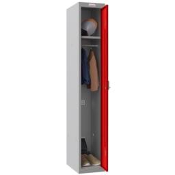 Phoenix Safe Company Personal Locker in Grey & Red with Electronic Lock, PL1130GRE - Size: 180 cm x 100 cm - thumbnail 2