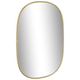 Berkfield Home Wall Mirror Gold 50x35 cm - thumbnail 3