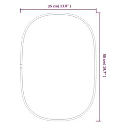 Berkfield Home Wall Mirror Gold 50x35 cm - thumbnail 6