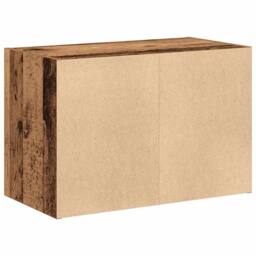 Berkfield Home Cabinet with 2 Drawers Old Wood 60x31x40 cm Engineered Wood in Brown - Size: 60 x 31 x 40 cm - thumbnail 7
