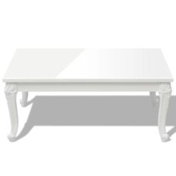 Berkfield Home Coffee Table 100x60x42 cm High Gloss White - Size: 100 x 60 x 42 cm - thumbnail 3