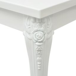 Berkfield Home Coffee Table 100x60x42 cm High Gloss White - Size: 100 x 60 x 42 cm - thumbnail 4