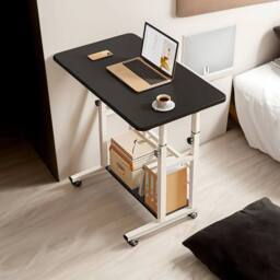 KORVIXA Mobile Computer Desk Adjustable in Black - Size: 0.6m2 - thumbnail 4