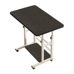KORVIXA Mobile Computer Desk Adjustable in Black - Size: 0.6m2