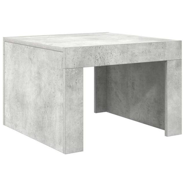 Berkfield Home Coffee Table Concrete Grey 50x50x35 cm Engineered Wood - Size: 50 x 50 x 35 cm - image 1