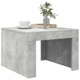 Berkfield Home Coffee Table Concrete Grey 50x50x35 cm Engineered Wood - Size: 50 x 50 x 35 cm - thumbnail 4
