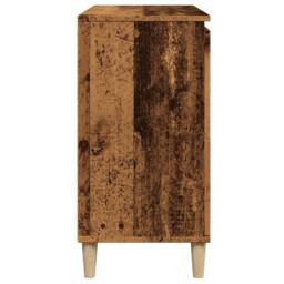 Berkfield Home Sideboard Old Wood 102x35x70 cm Engineered Wood in Brown - Size: 102 x 35 x 70 cm - thumbnail 6