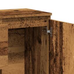 Berkfield Home Sideboard Old Wood 102x35x70 cm Engineered Wood in Brown - Size: 102 x 35 x 70 cm - thumbnail 8