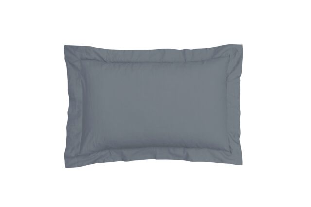 Smart Living 100% Cotton Elegant Oxford Pillowcases - Soft, Durable & Breathable in Charcoal - Size: Standard Pillow Case - image 1