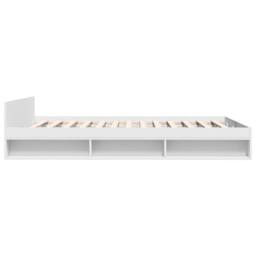 Berkfield Home Modern Bed Frame with Drawers without Mattress White 160x200 cm - thumbnail 5