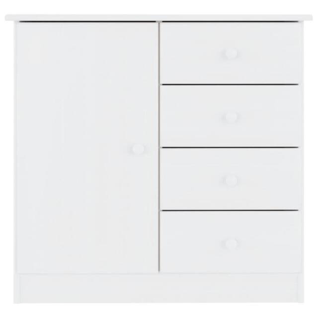 Berkfield Home Sideboard ALTA White 77x35x73 cm Solid Wood Pine - Size: 77 x 35 x 73 cm - image 1