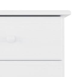 Berkfield Home Sideboard ALTA White 77x35x73 cm Solid Wood Pine - Size: 77 x 35 x 73 cm - thumbnail 7