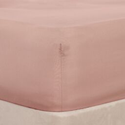 OHS Plain Bed Sheet Microfibre Deep Fitted Soft in Pink - Size: Double - thumbnail 5