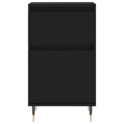 Berkfield Home Sideboards 2 pcs Black 40x35x70 cm Engineered Wood - Size: 40 x 35 x 70 cm - thumbnail 6