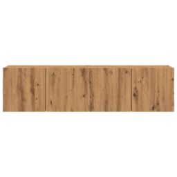 Berkfield Home TV Cabinets Wall-mounted 2 pcs Artisian Oak 80x30x41 cm in Brown - Size: 80 x 30 x 41 cm - thumbnail 4