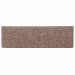 Berkfield Home Stair Mats 5 pcs Brown 65x21x4 cm Needle Punch - Size: Medium - thumbnail 5