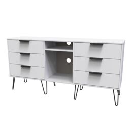 Ready Assembled 2 U Fuji 6 Drawer Sideboard (Ready Assembled) in White - thumbnail 3