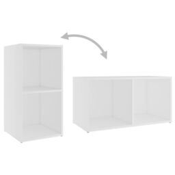 Berkfield Home 3 Piece TV Cabinet Set White Engineered Wood - thumbnail 5