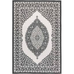 THE RUGS Gemini Reversible Indoor & Outdoor Rug Polypropylene Medallion Rug in Black - Size: 160 cm x 230 cm - thumbnail 2