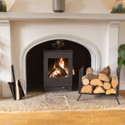 Hammer and Tongs Fireplace Dustpan & Brush Set Black - thumbnail 4