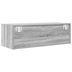 Berkfield Home TV Cabinet Grey Sonoma 80x31x25.5 cm Engineered Wood - thumbnail 8