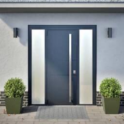 Berkfield Home Garden Planters Olive Green 2 pcs 40x40x40 cm Steel - Size: 40 x 40 x 40 cm - thumbnail 1