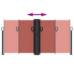 Berkfield Home Retractable Side Awning Terracotta 120x1200 cm in Orange - thumbnail 5