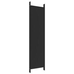 Berkfield Home Durable 5-Panel Room Divider Black 250x200 cm Fabric - thumbnail 6