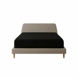 Snug City Flannelette Fitted Sheet Soft Brushed Cotton Bedding Warmth Comfort in Black - Size: King - thumbnail 2