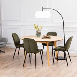 Furniture To Go Femke Dining Chair in Olive Green - thumbnail 4
