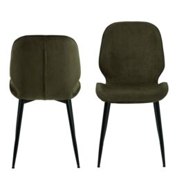 Furniture To Go Femke Dining Chair in Olive Green - thumbnail 2
