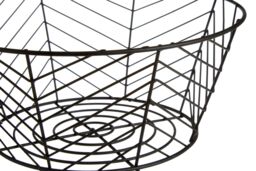 Orsina Black Powder Coated Fruit Basket, Modern Wire Design Bowl For Storing Fresh Fruit, Durable Metal With Matte - thumbnail 3