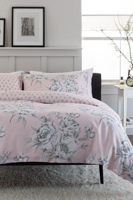 Everyday Easycare Cotton Rich Bedding Duvet Set St George Pink